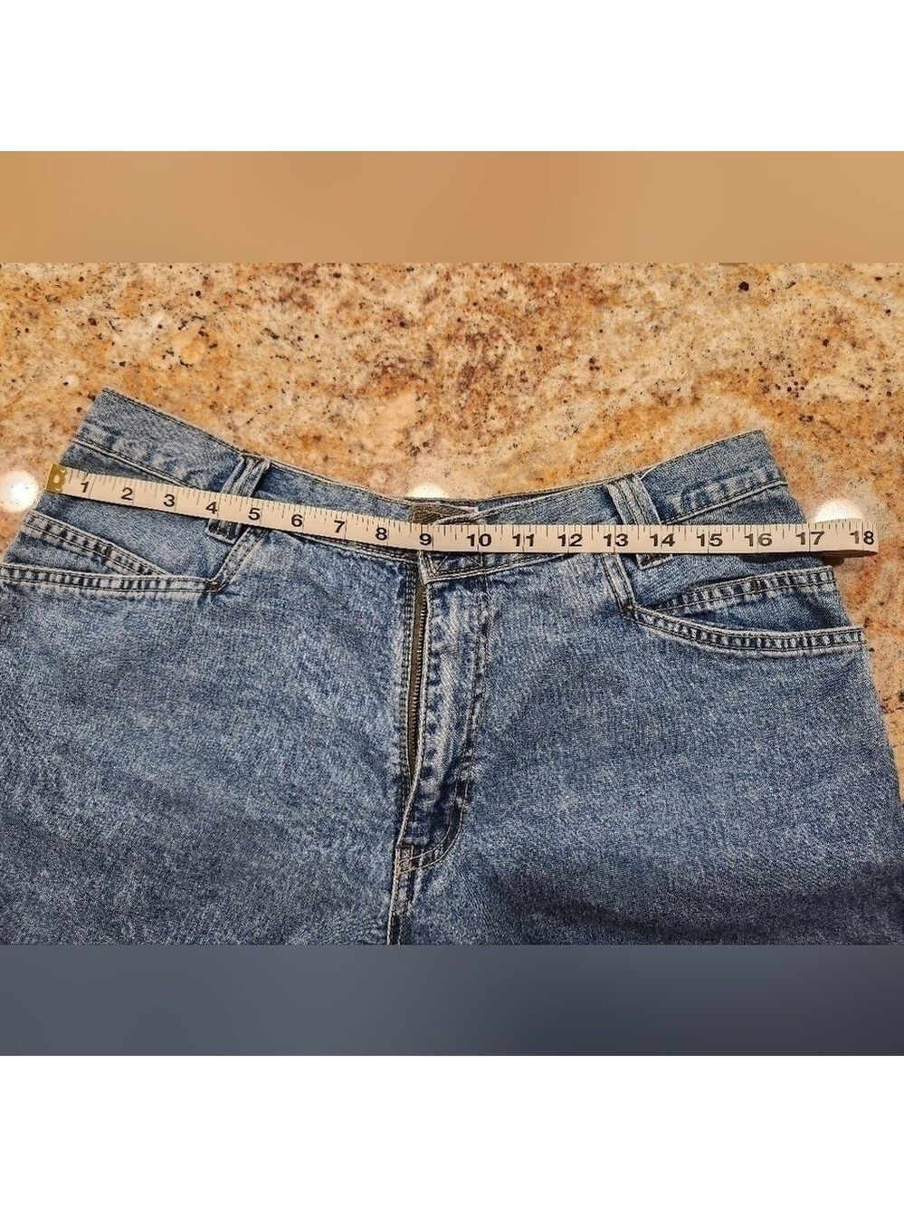 Vintage Arizona Denim Shorts with Velcro Closure and Velcro Back Pockets - Picture 8 of 9